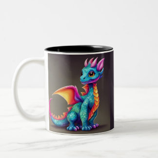 Niedlicher Babydrache Zweifarbige Tasse