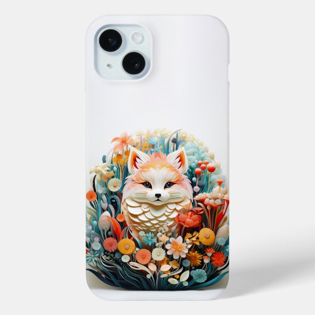 Niedlicher Babyfuß mit Blume Papier Ausschnitt Case-Mate iPhone Hülle (Rückseite)