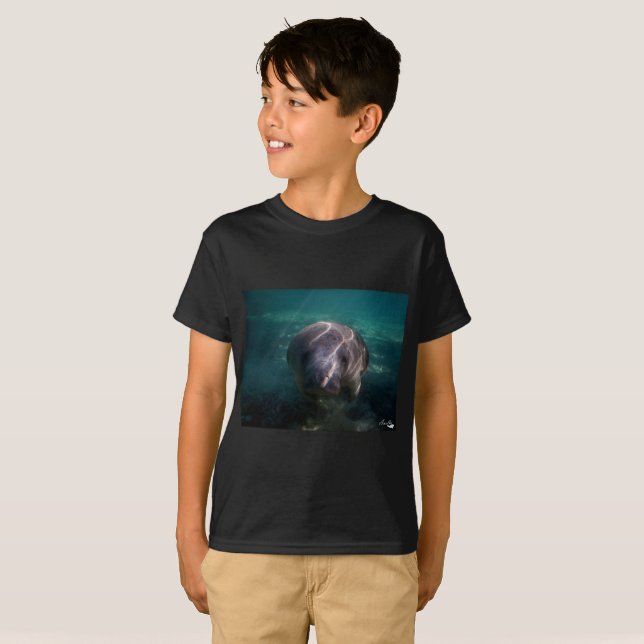 Niedlicher Babymanatis-Jungen-T - Shirt (Vorne ganz)