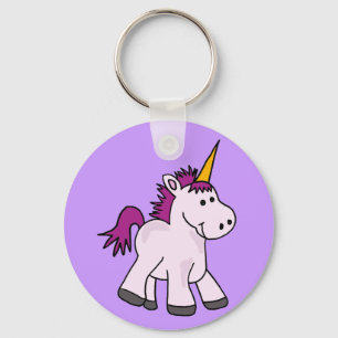 Niedlicher Babyunicorn-Cartoon Schlüsselanhänger