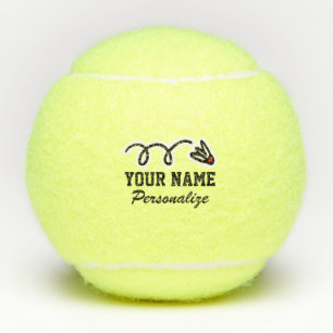Niedlicher Badminton Player Sportlogo-Symbol indiv Tennisbälle