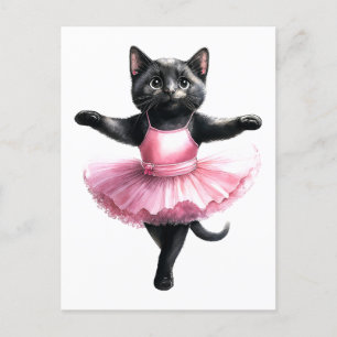 Niedlicher Ballerina Feiertagspostkarte