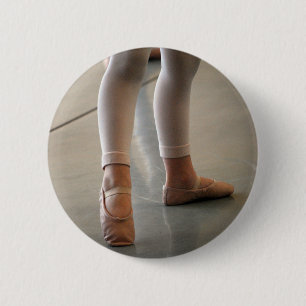 NIEDLICHER BALLETT-PANTOFFEL-KLEINES BUTTON
