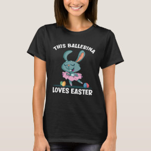 Niedlicher Ballett tanzender Hase Diese Ballerina T-Shirt