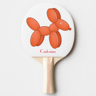 Niedlicher Ballon Dog Thunder_Cove Tischtennis Schläger