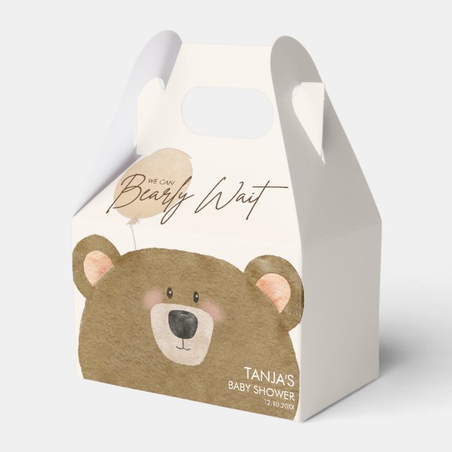 Niedlicher Bär, den wir frühzeitig abwarten können Geschenkschachtel (Vorderseite)