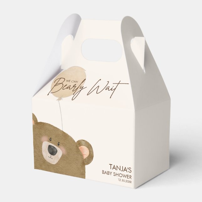 Niedlicher Bär, den wir frühzeitig abwarten können Geschenkschachtel (Vorderseite)