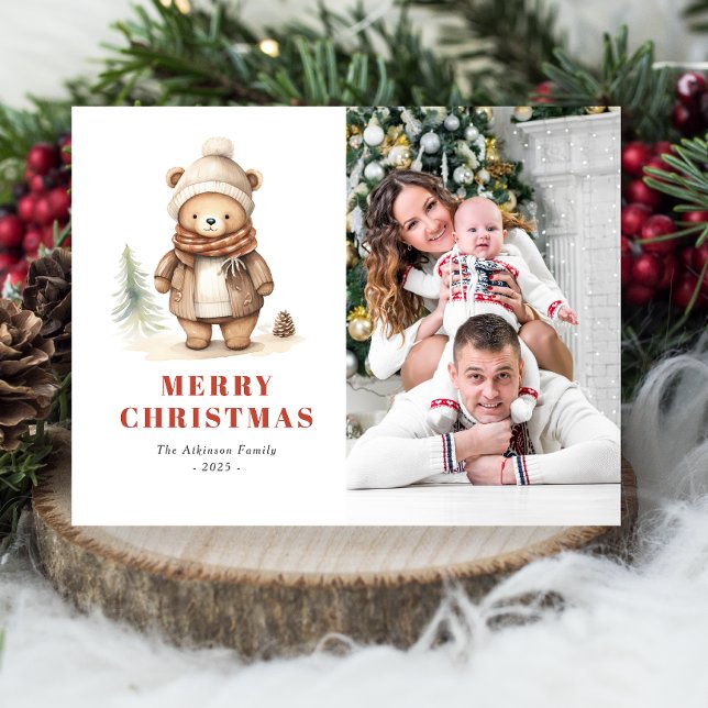 Niedlicher Bär Frohe Weihnachten Foto Weihnachten  (Von Creator hochgeladen)