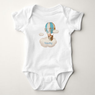 Niedlicher Bär in Hot-Air-Balloon Baby Bodysuit Baby Strampler