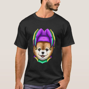 Niedlicher Bär mit Jester Hat für Mardi Gras T-Shirt