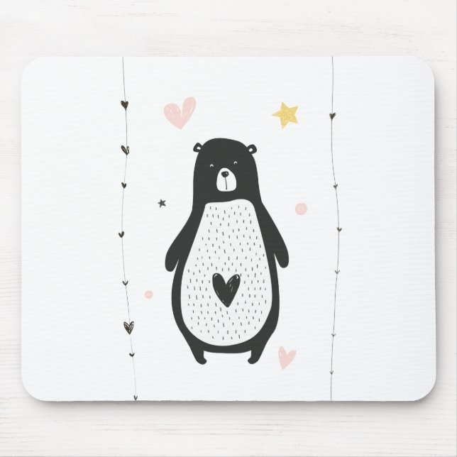 Niedlicher Bär Mousepad (Vorne)