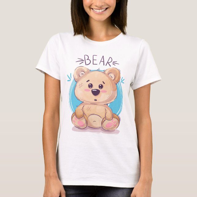 Niedlicher Bär T-Shirt (Vorderseite)