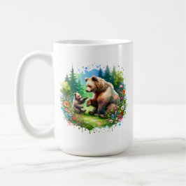 Niedlicher Bär und Personalisierter Kühl Kaffeetasse