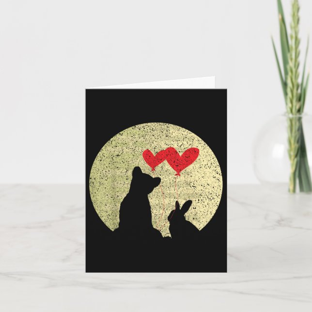 Niedlicher Bären Liebe Ring Ehe Beziehung Va Karte (Vorderseite)
