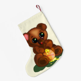 Niedlicher Bärenweihnachtsfest Strumpf Kleiner Weihnachtsstrumpf