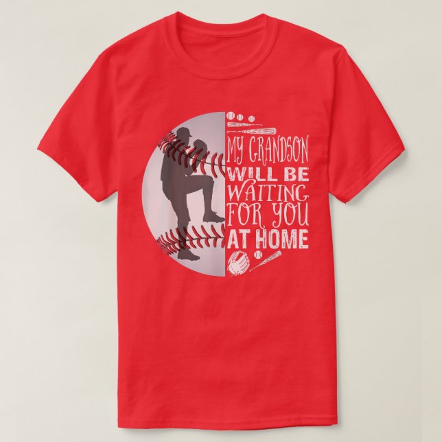 Niedlicher Baseball-Catcher Oma Opa Grandson Quo T-Shirt (Design vorne)