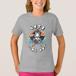 Niedlicher Battschlag und Retro Sunset | Lass uns  T-Shirt