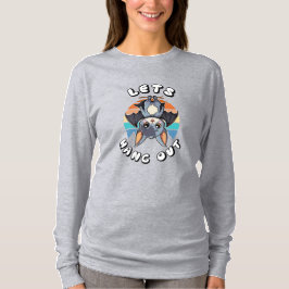 Niedlicher Battschlag und Retro Sunset | Lass uns  T-Shirt