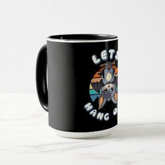 Niedlicher Battschlag und Retro Sunset | Lass uns  Tasse