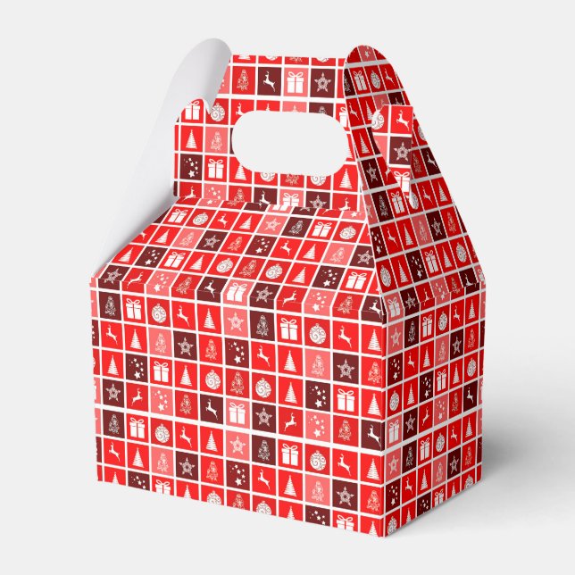Niedlicher Baum-Rentier Geschenkschachtel (Vorderseite)