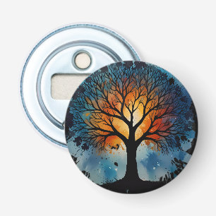 Niedlicher Baum Wasserfarbe Flaschenöffner
