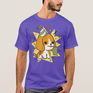 Niedlicher Beagle Baby Geburtstagsfeier Dog Owner T-Shirt