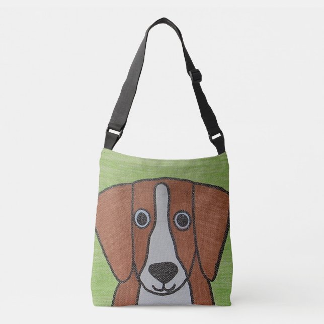 Niedlicher Beagle Cross Body Tasche (Vorderseite)