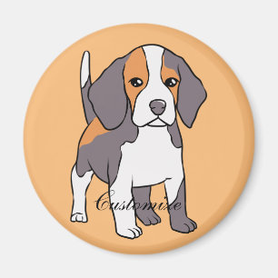Niedlicher Beagle Hund Rasse Thunder_Cove Magnet