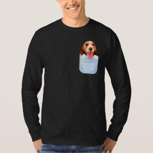 Niedlicher Beagle in Ihrem Pocket Pechhund Haustie T-Shirt