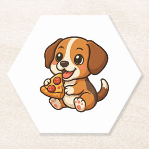 Niedlicher Beagle Pizza Pizza Pizza Liebhaber Cart Untersetzer