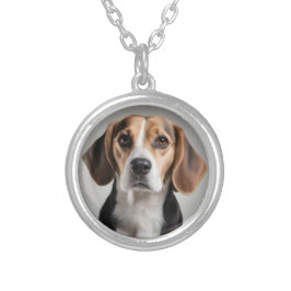 Niedlicher Beagle Versilberte Kette