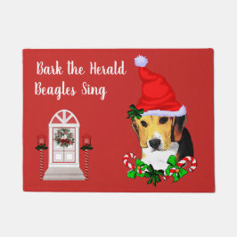 Niedlicher Beagle Weihnachten Fußmatte