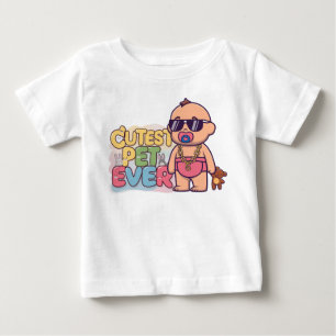Niedlicher Begleiter je Baby T-shirt