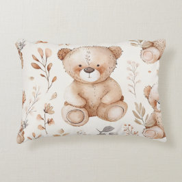 Niedlicher Beige-Kinderbär Dekokissen