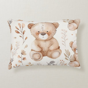 Niedlicher Beige-Kinderbär Dekokissen