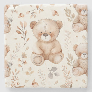 Niedlicher Beige-Kinderbär Steinuntersetzer