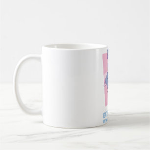 Niedlicher Beluga Whale Alles Wale gut laufen Kaffeetasse