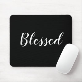 Niedlicher benutzerdefinierter schwarz-weißer Skri Mousepad