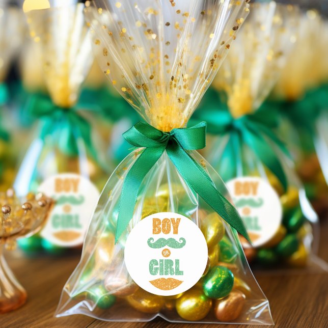 Niedlicher Bericht von Saint Patrick's Day Baby Sh Runder Aufkleber (Von Creator hochgeladen)