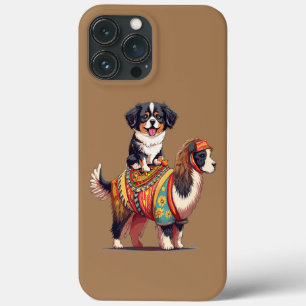Niedlicher Berner Hundeschlitten auf Llama Case-Mate iPhone Hülle