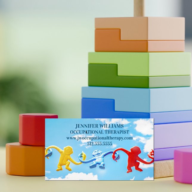 Niedlicher Berufstherapeut Blue Sky Toys Magnetische Visitenkarte (Von Creator hochgeladen)