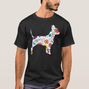 Niedlicher Besitzer der Chihuahua-Welpe-Hund-Silho T-Shirt