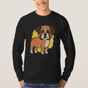 Niedlicher Besitzer des Boxer Hundes Welpe Pet Dog T-Shirt