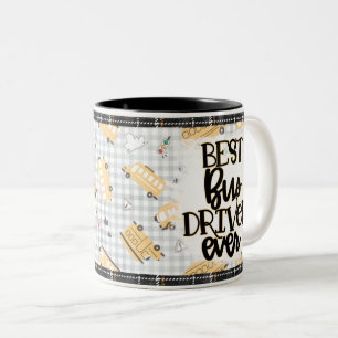 Niedlicher Best-Bus-Treiber Zweifarbige Tasse