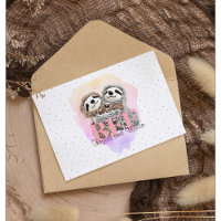 Niedlicher bester Freund für immer Sloth Hug Monog