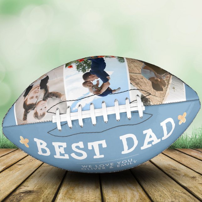 Niedlicher bester Vater Familie 3 FotoCollage Keep Football (Von Creator hochgeladen)