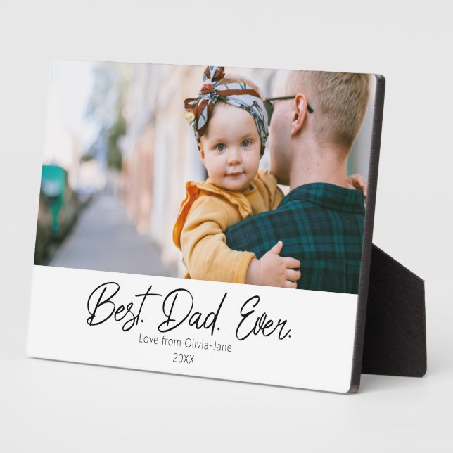 Niedlicher bester Vater je ein Foto Fotoplatte (Seite)