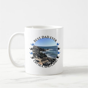 Niedlicher bester Vater je Ozean und Beach Lovers  Kaffeetasse