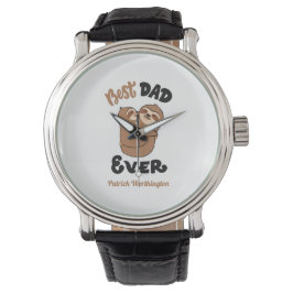 Niedlicher bester Vater je Sloth Armbanduhr