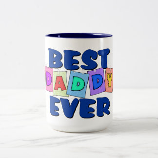 Niedlicher bester Vati ÜBERHAUPT Zweifarbige Tasse